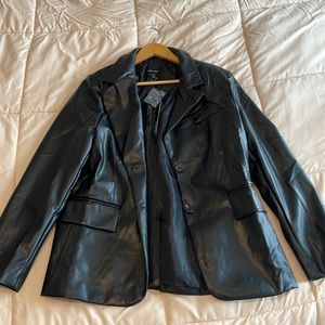 Love Tree pleather blazer